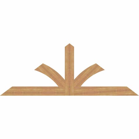 Ekena Millwork Richland Smooth Timber Gable Bracket, Western Red Cedar, 84"W x 31"H x 1 1/2"D x 5 1/2"F, 9/12 Pitch GBW084X31X0206RIC00SWR